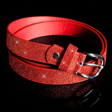 glitter belt Red